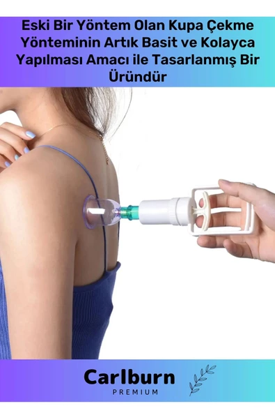 Premium Series Selülit Çatlak Giderici Vakumlu Masaj Aleti 36'lı Kupa Hacamat Seti - 2