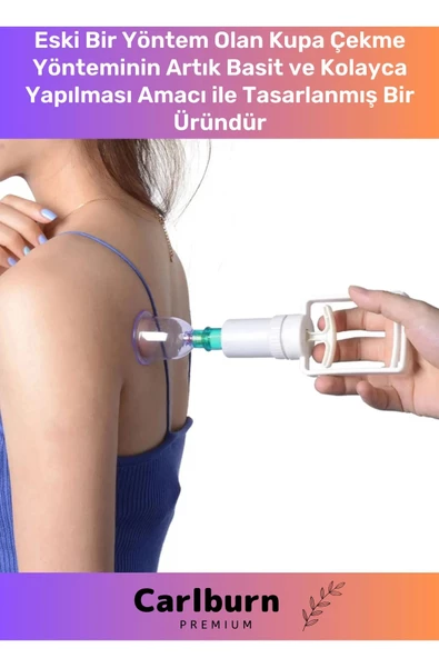 Premium Series Selülit Çatlak Giderici Vakumlu Masaj Aleti 24'lü Kupa Hacamat Seti - 2