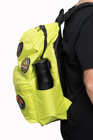 Perlotus Yapışkan Patch Cırtlı Spor Erkek Kadın Sırt Çantası - 12