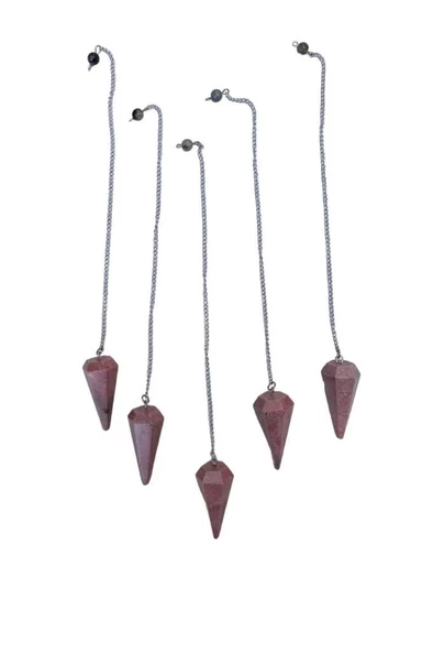 Rodonit Doğal Taş Pandül - Sarkaç 526-1 - 2