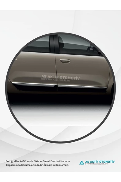 Dacia Lodgy Mpv Yan Kapı Çıtası 4 Parça 2013 ve Üzeri Krom Paslanmaz Çelik - 3