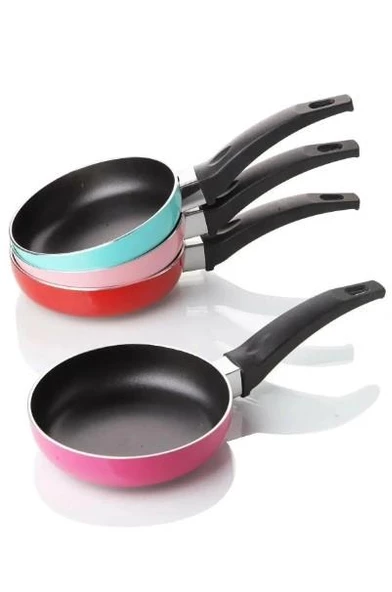 Nishev Teflon Mini Sos Tavası 12 cm - Pembe - 3