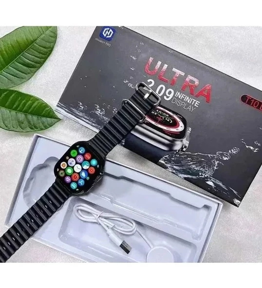 T10 Ultra Akıllı Saat Ios Androıd Uyumlu Kordon Hediyeli 2.09inç Büyük Ekran - 3