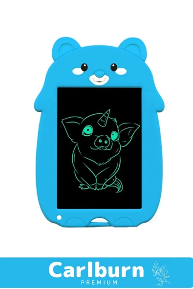 Lcd Ekranlı Kalemli Dijital Çizim Yazı Tahtası Boyama Resim Ayıcıklı Akıllı Tablet 8,5 Inç - 2