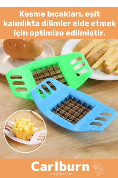 Premium Seri Dayanıklı Kolay Temizlenir Uzun Ömürlü Pratik Patates Soğan Doğrama Düzenli Kesme Aleti - 5