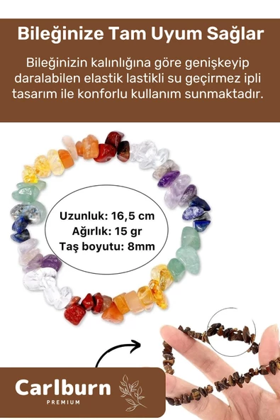 Premium Akrep Burcu Enerjisini Yükselten Doğal Taş Bileklik Akrep Burçları Burç Unisex Bileklik - 3