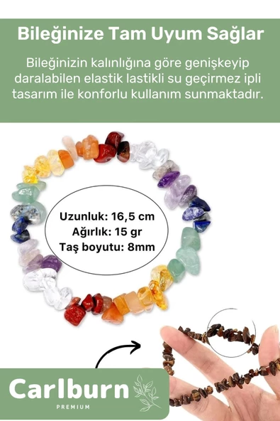Premium Başak Burcu Enerjisini Yükselten Doğal Taş Bileklik Başak Burçları Burç Unisex Bileklik - 3