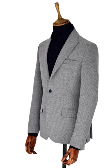 Erkek Tek Spor Ceket Çift Yırtmaçlı BGL-ST03589 - Resim 7