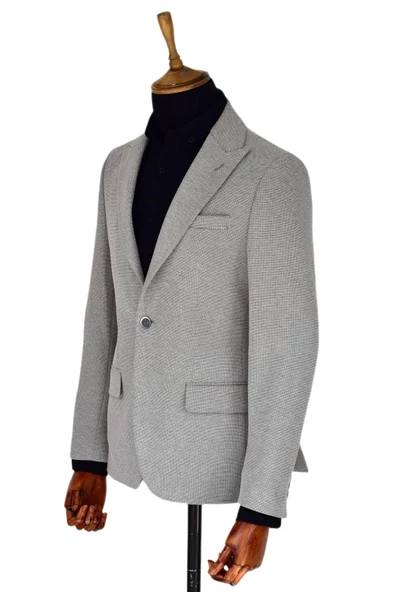 Erkek Tek Spor Ceket Çift Yırtmaçlı BGL-ST03589 - Resim 8