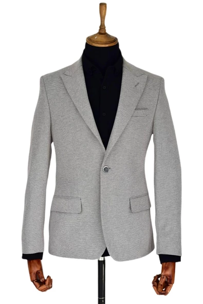 Erkek Tek Spor Ceket Çift Yırtmaçlı BGL-ST03589 - Resim 2