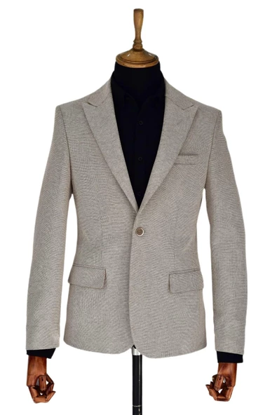 Erkek Tek Spor Ceket Çift Yırtmaçlı BGL-ST03589 - Resim 3