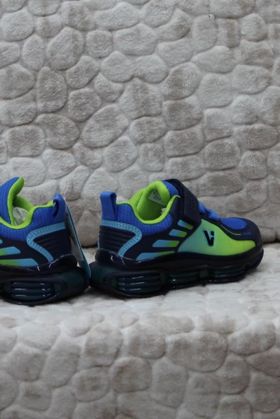 Vicco 346.F24Y.152 Oslo Saks Mavi Air Taban Sneakers Erkek Çocuk Ayakkabı - 3