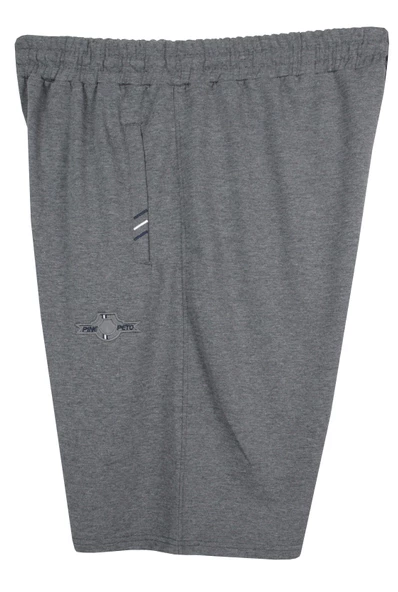 Erkek Büyük Beden 110-150 Kilo Arası İçin Uygun Penye Şort Antrasit - 2