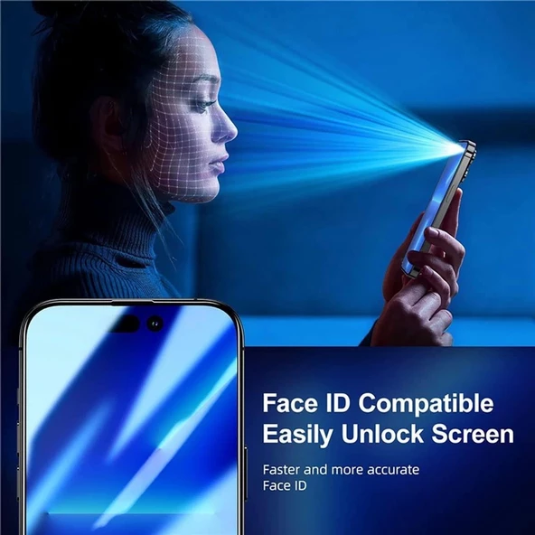 Joyroom İphone 14 Pro Hayalet-Privacy Cam Ekran Koruyucu - 5