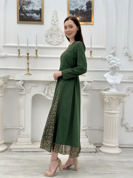 KADIN YAZLIK TESETTÜR ELBİSE - 80102 - Resim 7