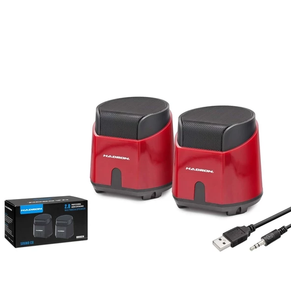Hadron HD6024 Laptop/Masaüstü Bilgisayar Speaker 1+1 Bas Hoparlör - 10