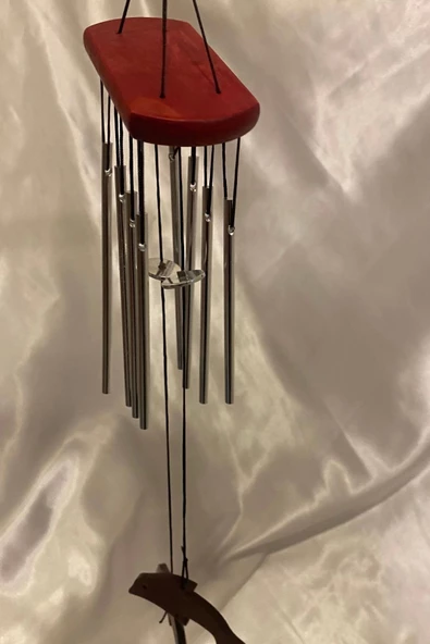 Deprem Zili Çanı Rüzgar Çanı Zili Feng Shui Yin Yang Şık Boru Küçük Boy - Resim 5