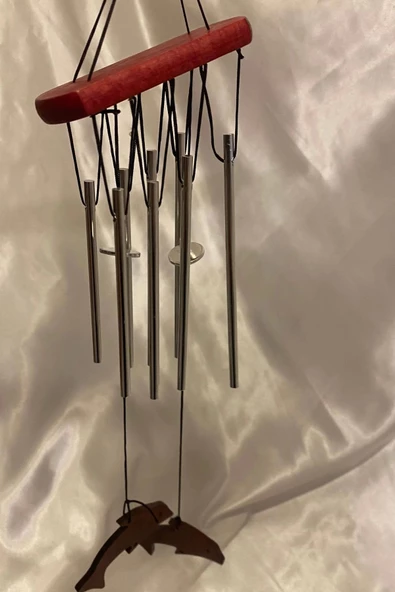 Deprem Zili Çanı Rüzgar Çanı Zili Feng Shui Yin Yang Şık Boru Küçük Boy - Resim 4