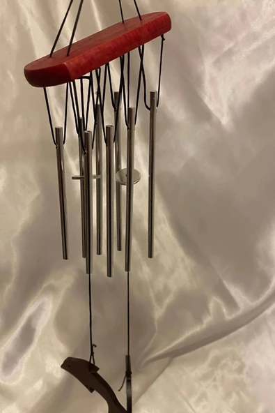 Deprem Zili Çanı Rüzgar Çanı Zili Feng Shui Yin Yang Şık Boru Küçük Boy - Resim 3