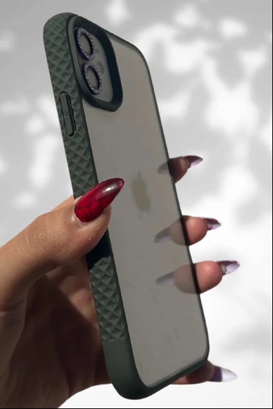 İphone 11 Tlp  Kenarları Renkli Arkası Buzlu Mable Kapak - 8