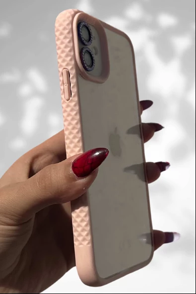 İphone 11 Tlp  Kenarları Renkli Arkası Buzlu Mable Kapak - 2