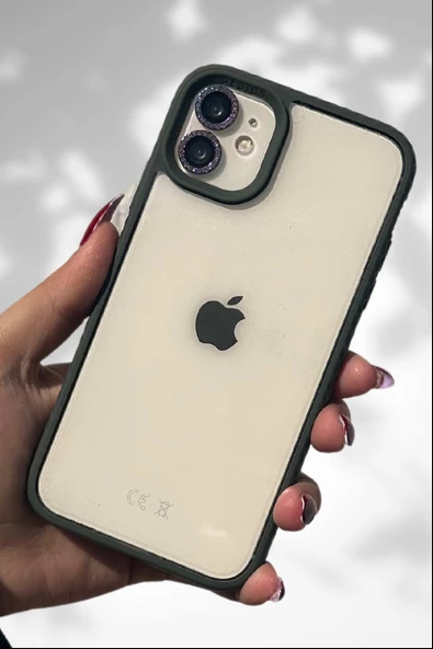 İphone 11 Tlp  Kenarları Renkli Arkası Buzlu Mable Kapak - 7