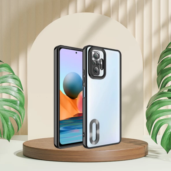 Xiaomi Redmi Note 10 Pro Yanları Renkli Lens Korumalı Logo Gösteren Tlp Mega Kılıf - 4
