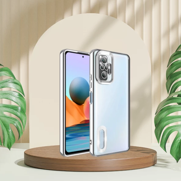 Xiaomi Redmi Note 10 Pro Yanları Renkli Lens Korumalı Logo Gösteren Tlp Mega Kılıf - 6