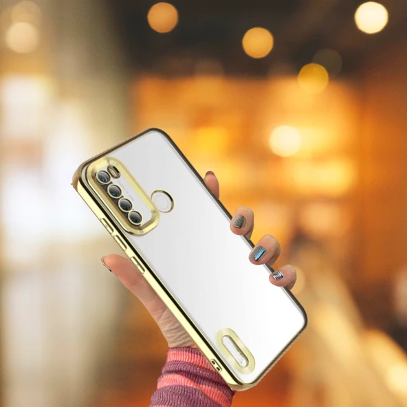 Xiaomi Redmi Note 8 Yanları Renkli Lens Korumalı Logo Gösteren Tlp Mega Kılıf - 4
