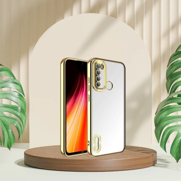Xiaomi Redmi Note 8 Yanları Renkli Lens Korumalı Logo Gösteren Tlp Mega Kılıf - 3