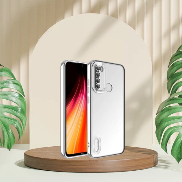 Xiaomi Redmi Note 8 Yanları Renkli Lens Korumalı Logo Gösteren Tlp Mega Kılıf - 5