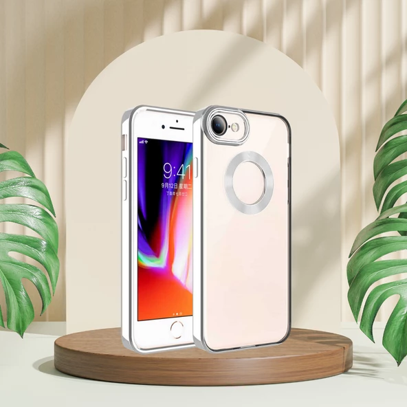 İphone 7 / 8 Uyumlu Yanları Renkli Lens Korumalı Logo Gösteren Tlp Mega Kılıf - 4