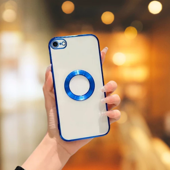 İphone 7 / 8 Uyumlu Yanları Renkli Lens Korumalı Logo Gösteren Tlp Mega Kılıf - 10