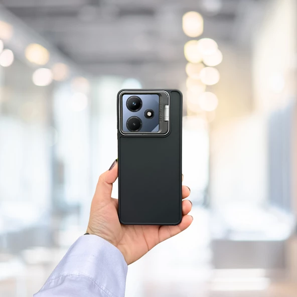 İnfinix Hot 30İ Tlp Standlı İçi Süet Tpu Kılıf - 6