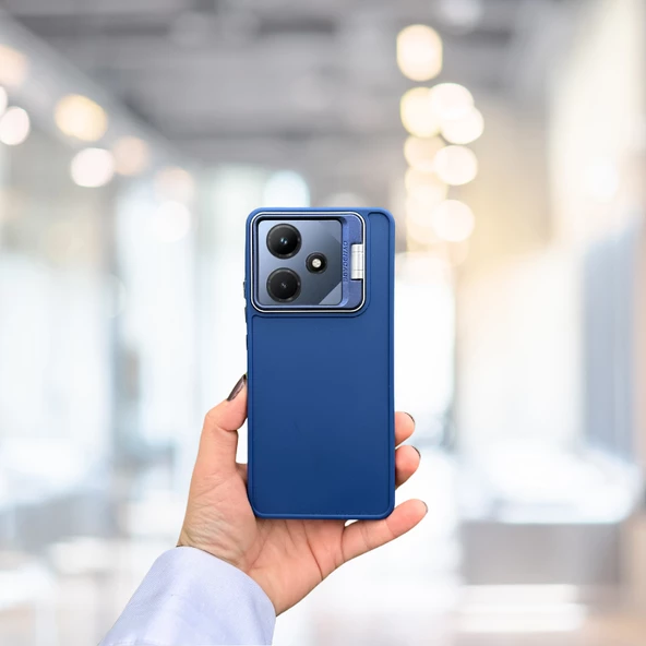 İnfinix Hot 30İ Tlp Standlı İçi Süet Tpu Kılıf - 7