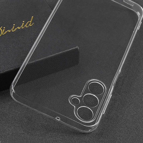 Samsung Galaxy A55 Kılıf Şeffaf Silikon Hibrit Case Kapak - Resim 8