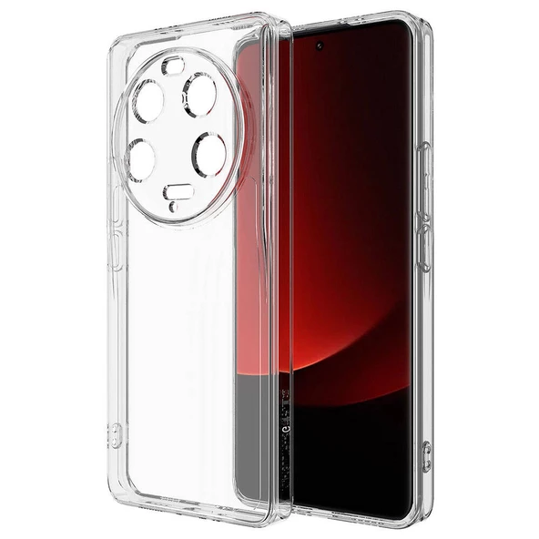 Xiaomi Mi 13 Ultra Kılıf Şeffaf Silikon Hibrit Case Kapak