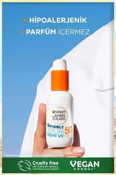 Garnier Ambre Solaire Invisible Spf50 Süper Uv Günlük Güneş Koruyucu Serum 30 ml - 5