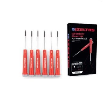 İzeltaş 6 Parça Torx Uçlu Klemens Tornavida Takımı