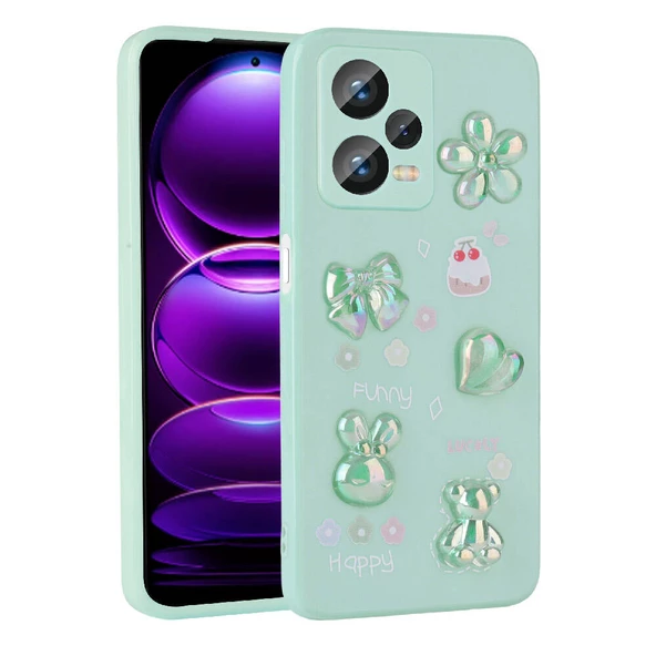 Xiaomi Redmi Note 12 4G Kılıf Kabartma Figürlü Parlak Toys Silikon Kapak - 7