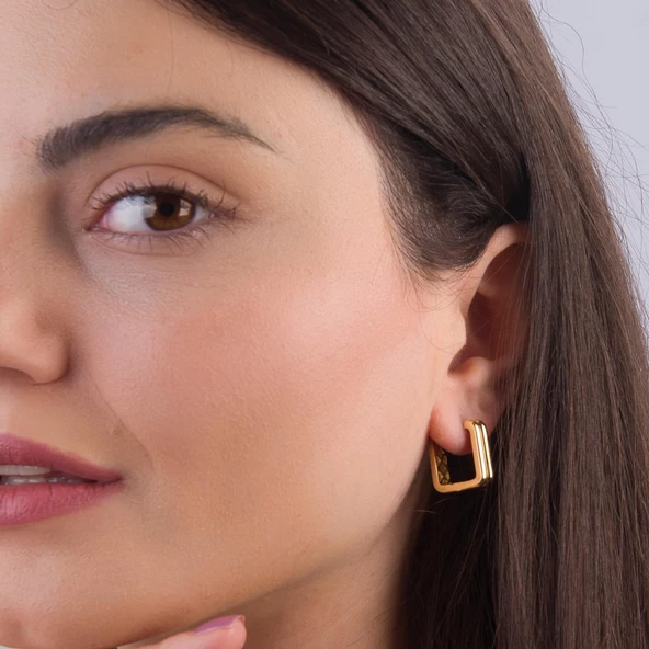 14 Ayar İtalyan Altın Küpe 3,9 gr - 3