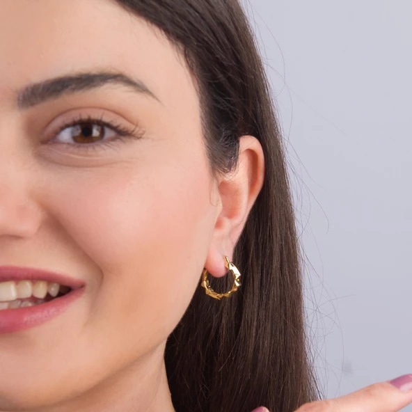 14 Ayar İtalyan Altın Küpe 2,8 gr - 2