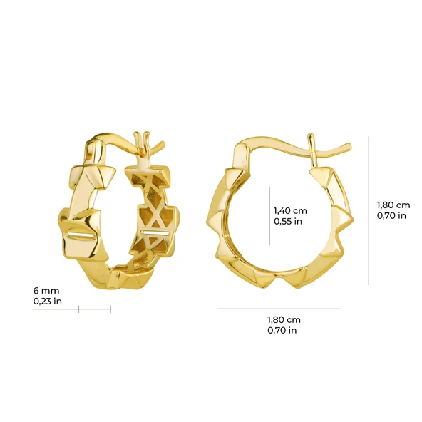 14 Ayar İtalyan Altın Küpe 2,8 gr - 5