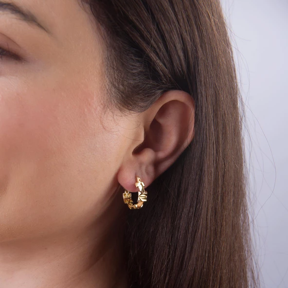 14 Ayar İtalyan Altın Küpe 2,8 gr - 3