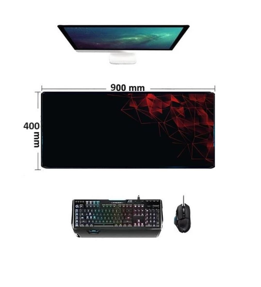 Concord Mp-904  Desenli  Gaming Mouse Pad 400 X 900 X 4mm - 2