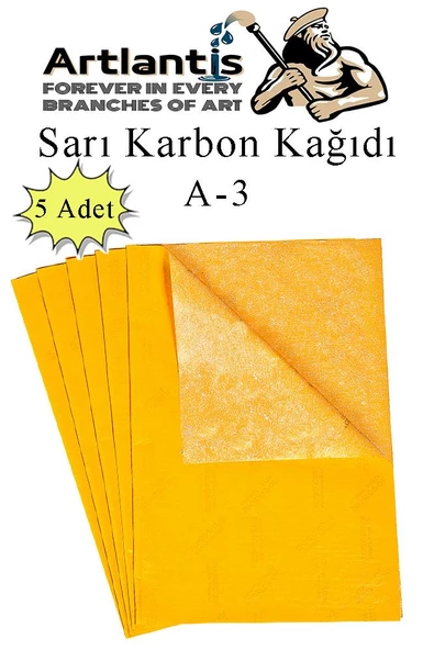 Karbon Kağıdı A3 5 Adet 29,7x42 cm Renkli Karbon Kağıdı Kopya Kağıdı Transfer Kağıdı