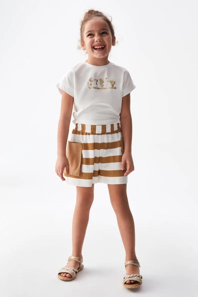 Kız Çocuk Nugget Şort 56517 - Resim 2