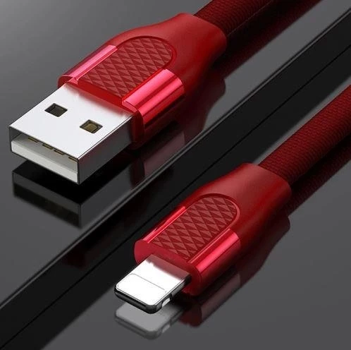 Joyroom S-M359 1M 2.4A İphone Lightning Hızlı Şarj ve Data Kablosu Kırmızı - Resim 3