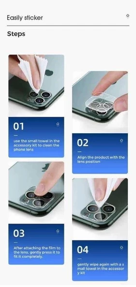 iPhone 11 Joyroom Kamera Lens Protector Glass 1.01 mm Anti Scratch - Resim 4