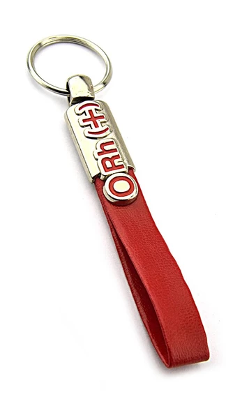 Kan Grubu Özel Yakut Seri Anahtarlık - 0 Rh+ - 3